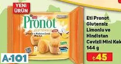 ETİ PRONOT GLUTENSİZ LİMONLU VE HİNDİSTAN CEVİZLİ MİNİ KEK 144 G ETİ PRONOT GLUTENSİZ LİMONLU VE HİNDİSTAN CEVİZLİ MİNİ KEK 144 G